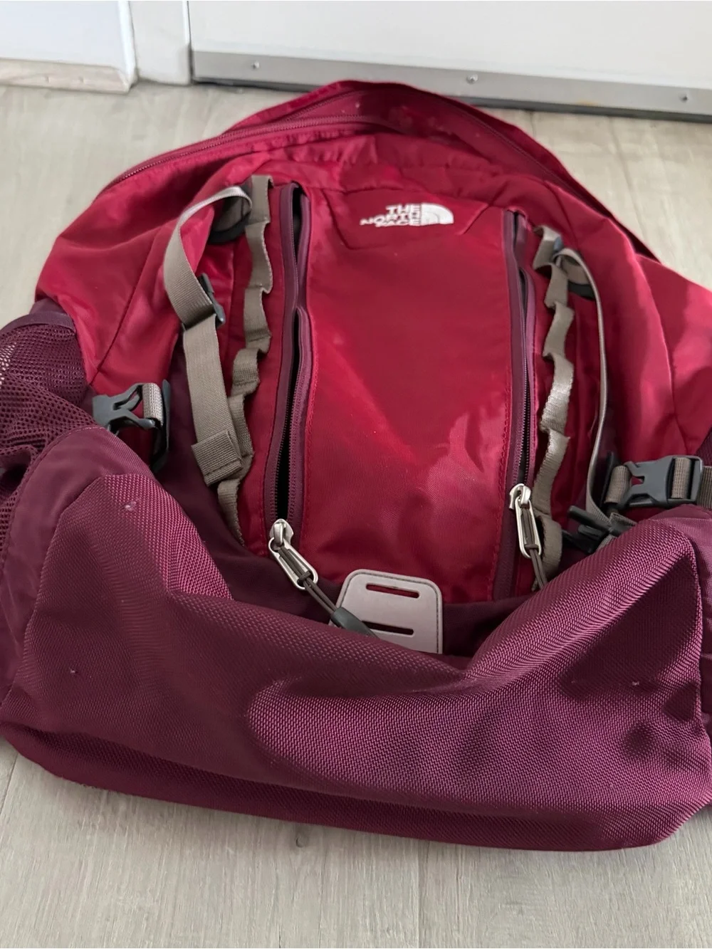 The North Face Big Shot II Red Backpack Hiking Travel School 32L